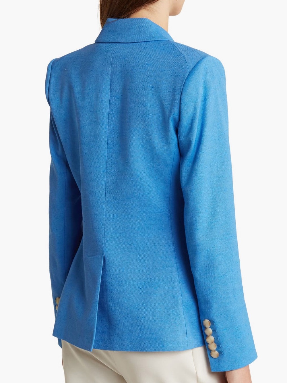 Veronica Beard Azure Blue Miller Dickey Double-Breasted blazer - Picture 2 of 14